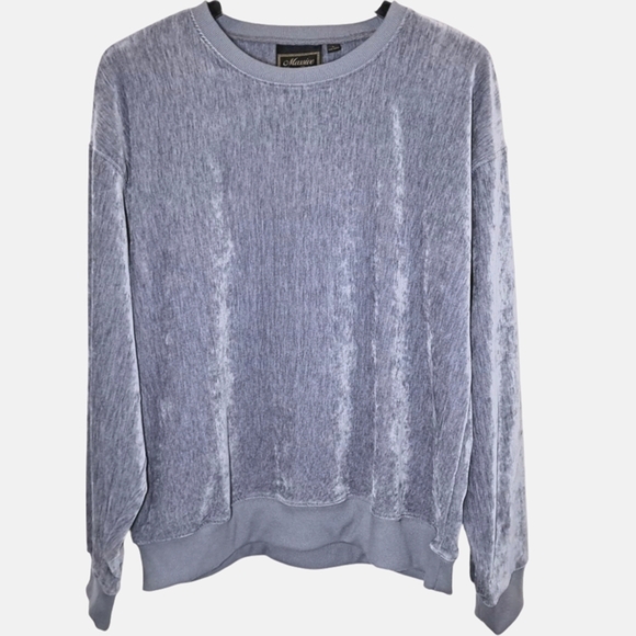 Massive Luxury Edition Velour Crewneck Pullover Sweatshirt Size L NWT - Picture 1 of 12